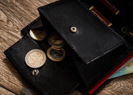 Vertikale Herren Geldbörse aus Echtleder mit RFID – Peterson