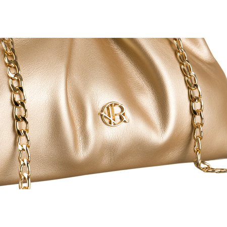 Goldene Damen Clutch aus Öko-Leder – Rovicky