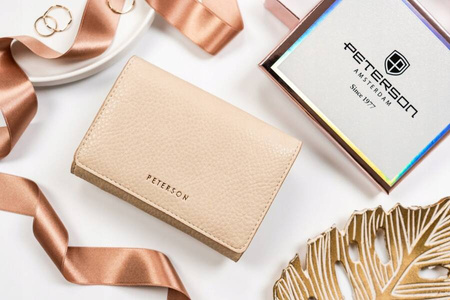 Klassische Damen Geldbörse aus Öko-Leder – Peterson