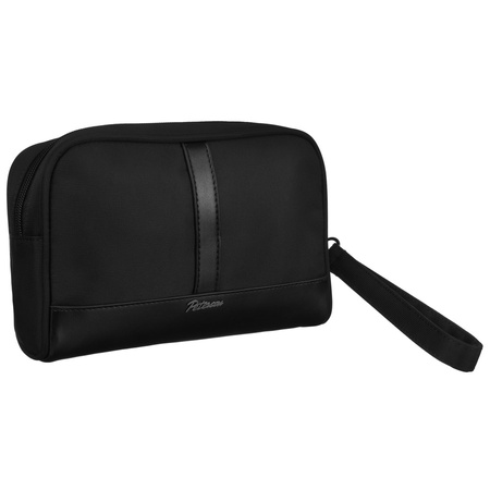 Herren Handtasche aus Polyester & Öko-Leder in Schwarz – Peterson