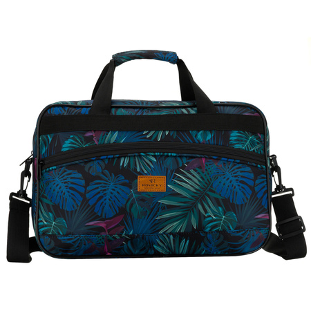 Reisetasche mit einem abnehmbaren Gürtel und einer Außentasche mit Reißverschluss - Rovicky