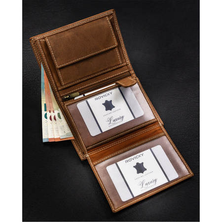 Große Herren Geldbörse aus Nubukleder – Always Wild