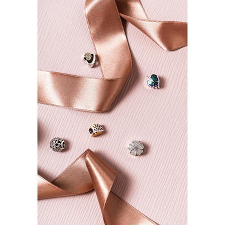 Silberner Charm Herz mit Zirkonia für Modulararmband – Peterson