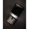 Herren Geldklammer schwarz aus Leder – Rovicky