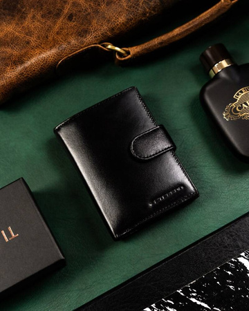 Geschenkset: Herren Geldbörse aus Leder und Schlüsselanhänger – Peterson