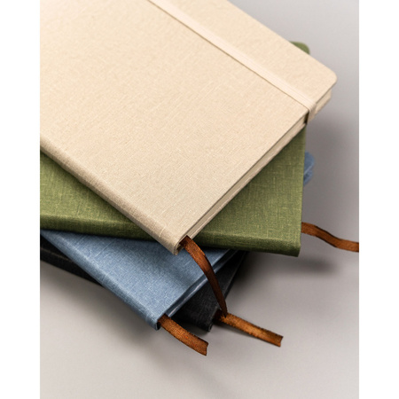 Büro Notizbuch A5 in Beige mit Linien – Peterson