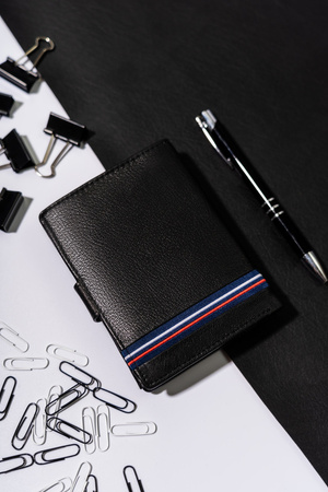 Herren Geldbörse aus Leder mit Druckknopf – Always Wild