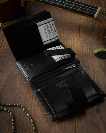 Herren Geldbörse aus Leder mit RFID-Schutz – 4U Cavaldi