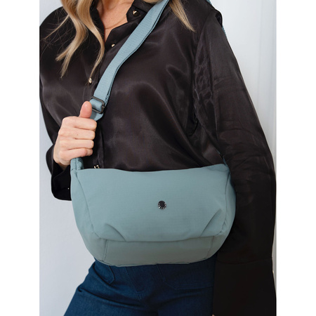 Blaue Damen Handtasche aus Polyester mit Reißverschlussfach – Peterson