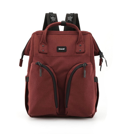 Geräumiger Damen Rucksack aus rotem Polyester – Himawari