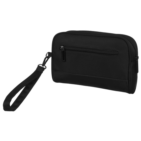 Elegante Herren Gürteltasche aus Polyester & Öko-Leder in Schwarz – Peterson