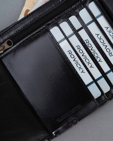 Große, vertikale Herren Geldbörse aus Leder – Ronaldo