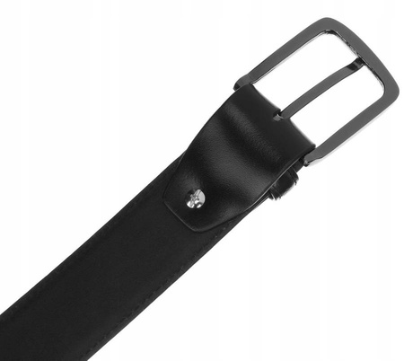 Herren Ledergürtel Breit mit Klassischer Schnalle – Peterson