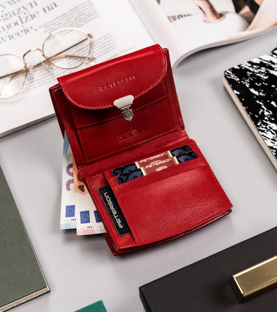 Damen Geldbörse aus Leder mit RFID-Schutz – Peterson