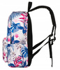 Modischer Schulrucksack mit Blumenmuster und offenen Seitentaschen – Peterson