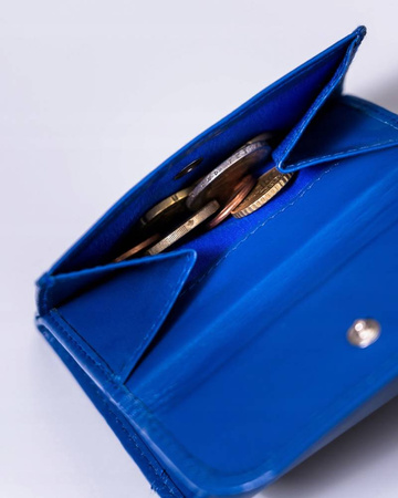 Kleine Damen Geldbörse aus Leder mit Druckknopf – Peterson