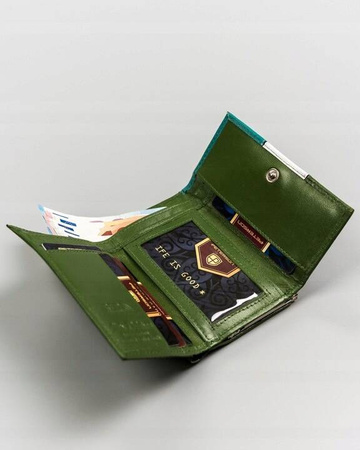 Geschenkset: Damen Geldbörse aus Leder und Parfüm Lizard – Peterson