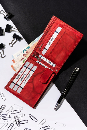 Große Herren Geldbörse aus Leder ohne Verschluss – Always Wild