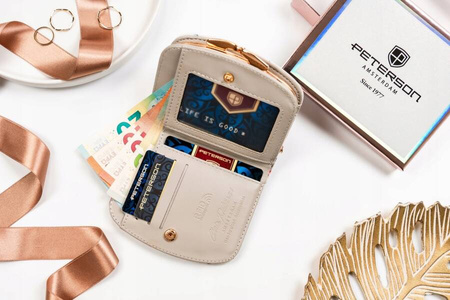 Kleine Damen Geldbörse aus Öko-Leder – Peterson