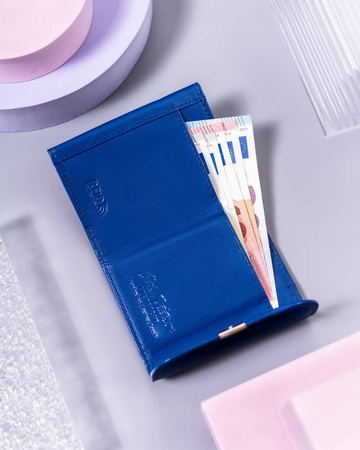 Kleine Damen Geldbörse aus Leder mit Druckknopf – Peterson