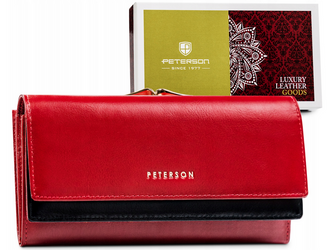 Große Damen Geldbörse aus Leder – Peterson