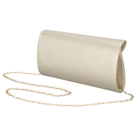 Goldene Damen-Clutch aus Kunstleder mit Magnetverschluss – Rovicky