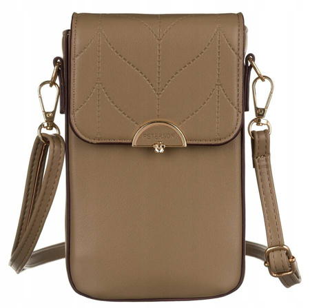 Mini Damen Umhängetasche-Portemonnaie aus Öko-Leder – Peterson