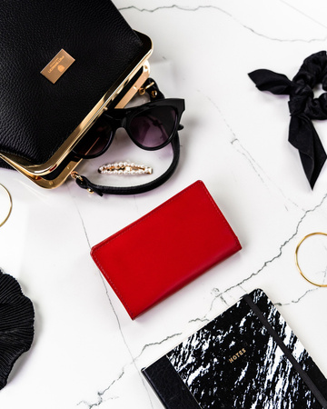 Damen Geldbörse aus Leder mit großem Kartenfach – Cavaldi