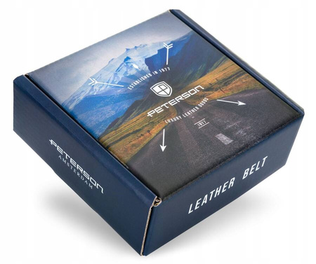 Herren Ledergürtel Breit mit Klassischer Schnalle – Peterson
