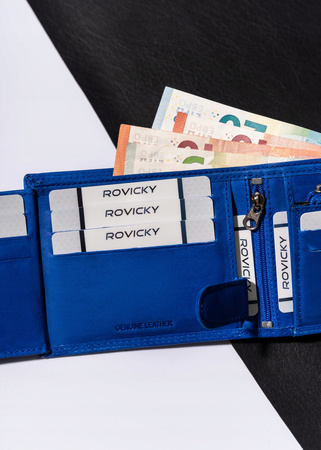 Große Herren Geldbörse aus Leder ohne Verschluss – Always Wild