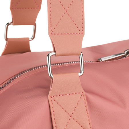 Rosa Trainings-Tasche aus Polyester, ein Kammer und mit Reißverschluss - Peterson