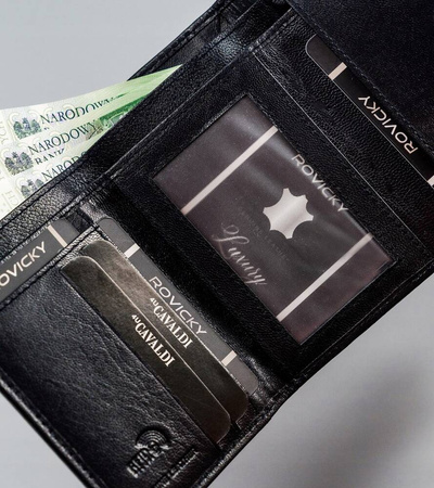 Damen Geldbörse aus Echtleder mit Bügelverschluss – 4U Cavaldi