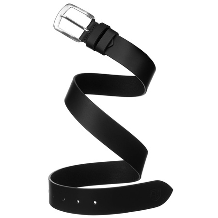 Eleganter, schwarzer Herren-Gürtel aus Leder - Peterson