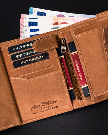 Herren Geldbörse aus Leder mit RFID Protect – Peterson