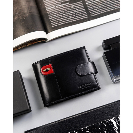 Große Herren Geldbörse aus echtem Leder mit RFID-Schutz – Peterson