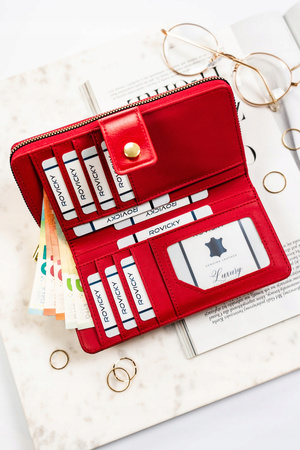 Große Damen-Geldbörse aus Öko-Leder – Rovicky