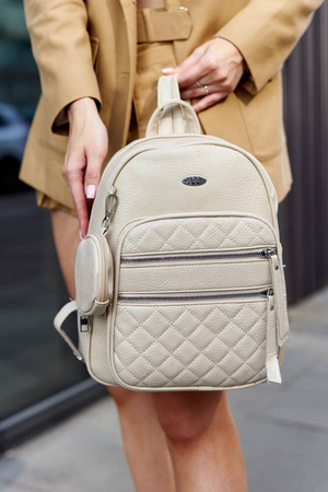 Kleiner, stilvoller Damen Rucksack aus Öko-Leder – Rovicky