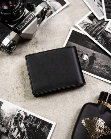 Geschenkset: Herren Geldbörse und Schlüsselanhänger aus Öko-Leder – Rovicky