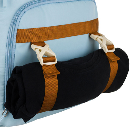 Peterson Schulrucksack aus Polyester in Hellblau mit verstellbaren Trägern