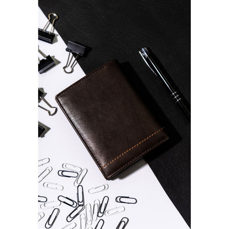 Herren Geldbörse aus echtem Leder mit Kartenfächern – Rovicky