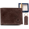 Geschenkset: herren geldbörse aus Leder mit Schlüsselanhänger – Peterson