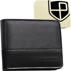 Moderne Herren Geldbörse in Schwarz mit RFID-Schutz – Peterson