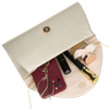 Goldene Damen-Clutch aus Kunstleder mit Magnetverschluss – Rovicky