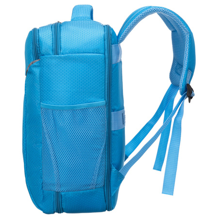 Reise-Rucksack aus Polyester in Blau mit atmungsaktiven Trägern ausgestattet - Peterson