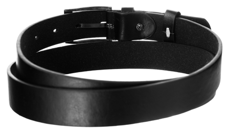 Unisex Gürtel aus Öko-Leder mit silberfarbener Schnalle – Cavaldi