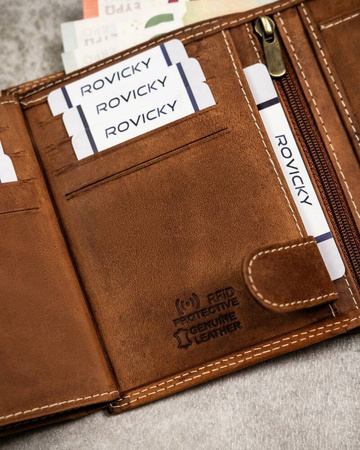 Große Herren Geldbörse aus Nubukleder – Always Wild