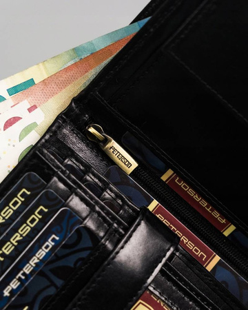 Große Herren Geldbörse aus Leder ohne Außenverschluss – Peterson