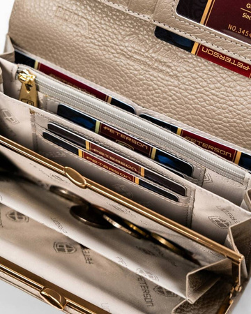 Große Damen Geldbörse aus echtem Leder – Peterson