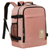 Geräumiger, reisetauglicher Kabinenrucksack mit USB in Rosa – Peterson