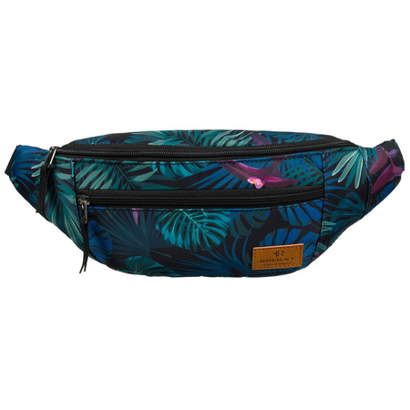 Damen Gürteltasche aus Polyester mit modischem Pflanzenmuster und verstellbarem Gurt – Rovicky